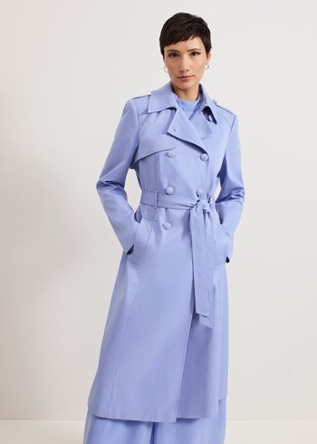 Phase Eight Cheryl Trench Coats Blue Canada | SEIPHT-652